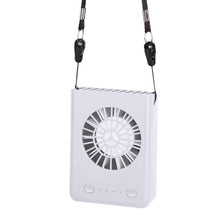 Load image into Gallery viewer, USB Rechargeable Wearable Portable Hand Free Neckband Fan  Personal Mini Neck Double Fans 3 Speed Adjustable for Ourdoor