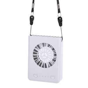 USB Rechargeable Wearable Portable Hand Free Neckband Fan  Personal Mini Neck Double Fans 3 Speed Adjustable for Ourdoor
